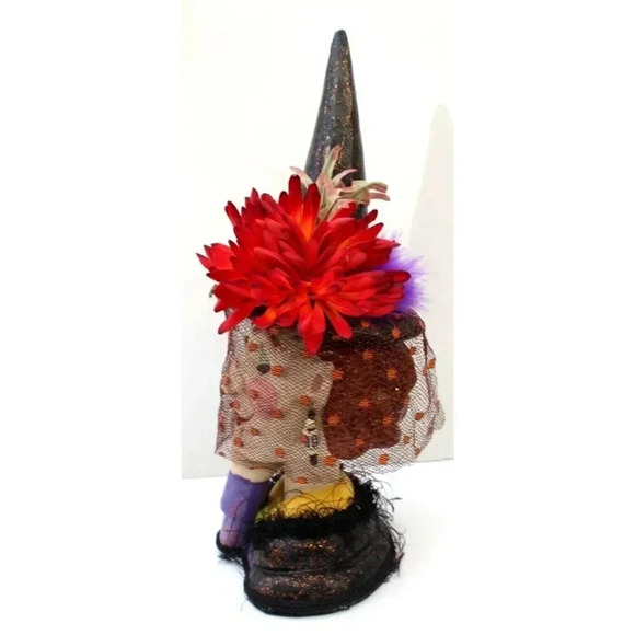 Vtg Holiday Happy Halloween Good Witch Head Decoration Figure Figurine Statue - Picture 3 of 4
